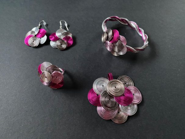 Schmuckset Chaosspiralen Schmuckset Chaosspiralen